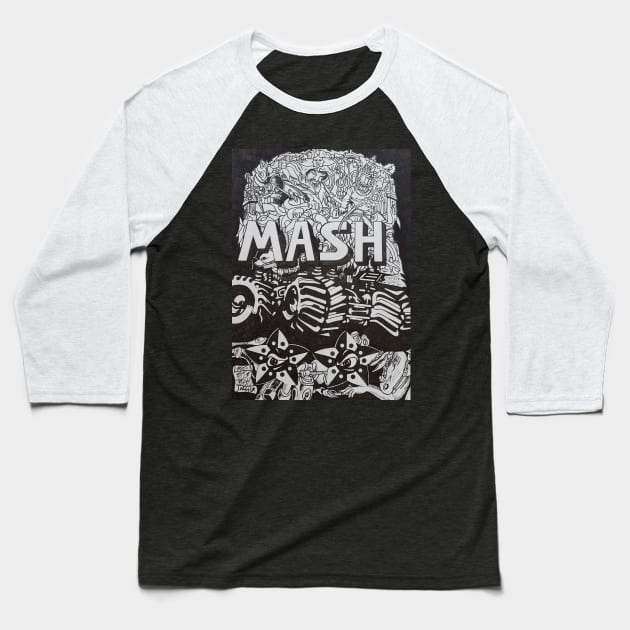 Monster truck wheels/characters Mash75Art design Baseball T-Shirt by Mash75Art